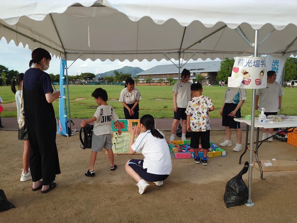 7/15(土) はぎマルシェ参加、児童館イベント手伝い